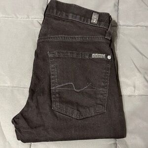 7 For All Mankind Men's Slim Jeans — Black